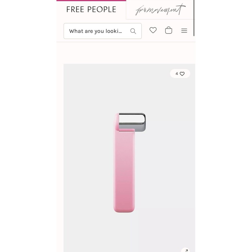 Free People Pink Stainless Facial Massage Roller